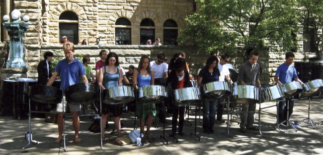 Performing at Oberlin College for Commencement 2008