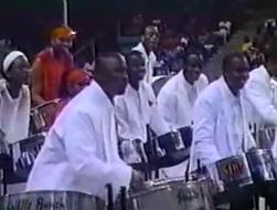 Skiffle Bunch Steel Orchestra perform "In the Rainforest" at the 2000 World Steelband Festival