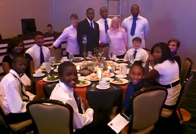 Members of Pan United Youth Movement the BGCAs 64th National Youth of The Year Dinner