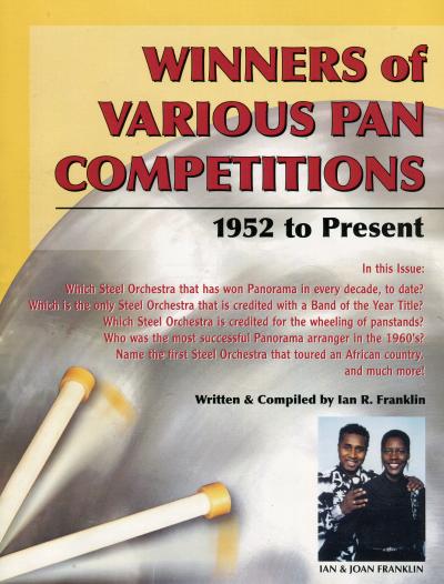 Cover of 'Winners of Various Pan Competitions - 1952 to Present' - compiled by Ian R. Franklin