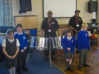 Parkgate Primary school pupils at the Steelpan Workshop