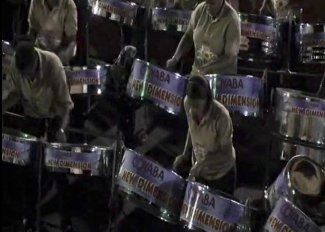 New Dimension Steel Orchestra on their way to winning the 2011 Bomb Tune title in Grenada