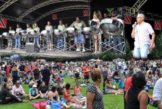 A composite shot of some of the activities at the Festival