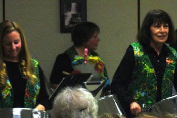 Members of the steel drum band, Steel Passion