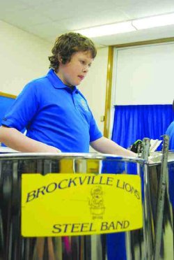 Since 1996, the volunteer-led Brockville Lions Steel Drum Band has offered an excellent opportunity for youth to explore music and develop their music-related skills for free. It's all coming to an end unless the band can find donated space for their twice-weekly evening practices. Above, Robert Lemay practices with the rest of the group in preparation for an upcoming community event.