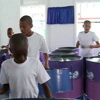 Orphans of the St. John Bosco Orphanage Plaisance play steelpan