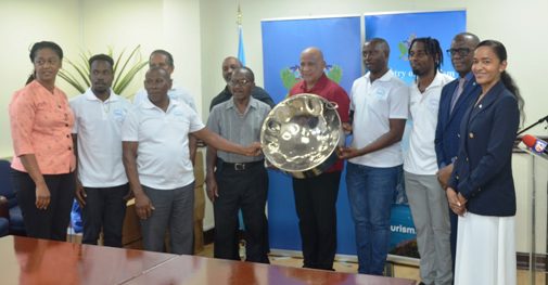 Official donation of steel pans to Diamond Steel Orchestra