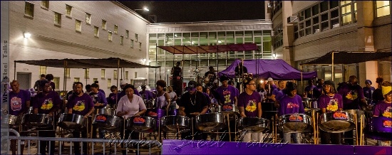 PanAlley Steel Orchestra during its ‘Cool Down’ recording session