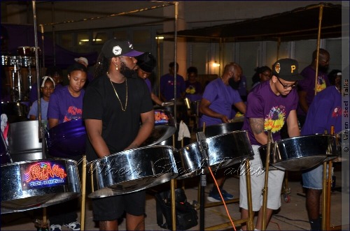 PanAlley Steel Orchestra during its recording session