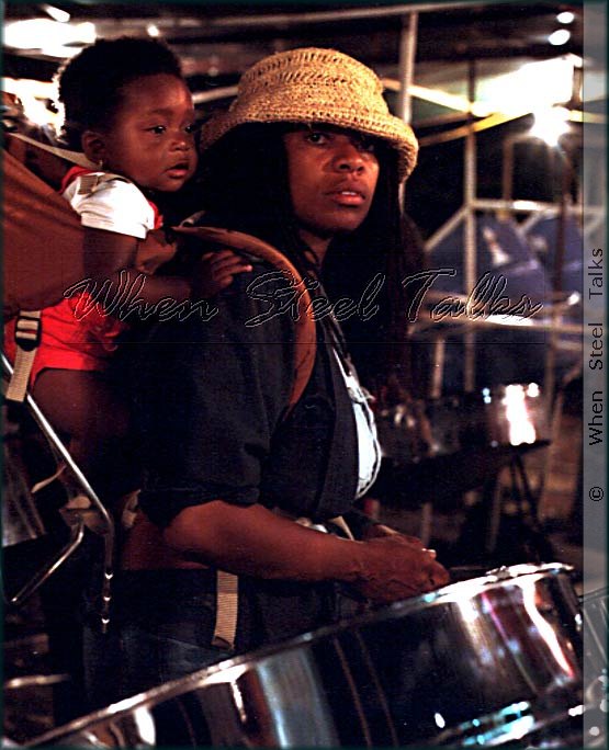 Steelpan Mom and Daughter