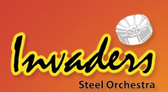 Invaders Steel Orchestra band logo - When Steel Talks