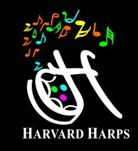 Harvard Harps Steel Orchestra band logo - When Steel Talks