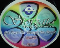 Sforzata Steel Orchestra band logo - When Steel Talks