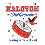 Band logo of Halcyon Steel Orchestra - Antigua - When Steel Talks