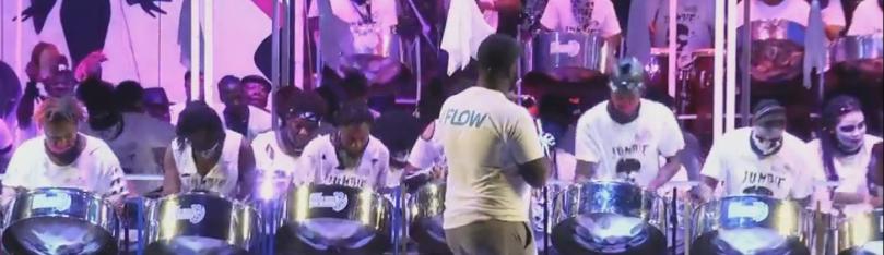 Hells Gate Steel Orchestra performs during the 2017 National Panorama