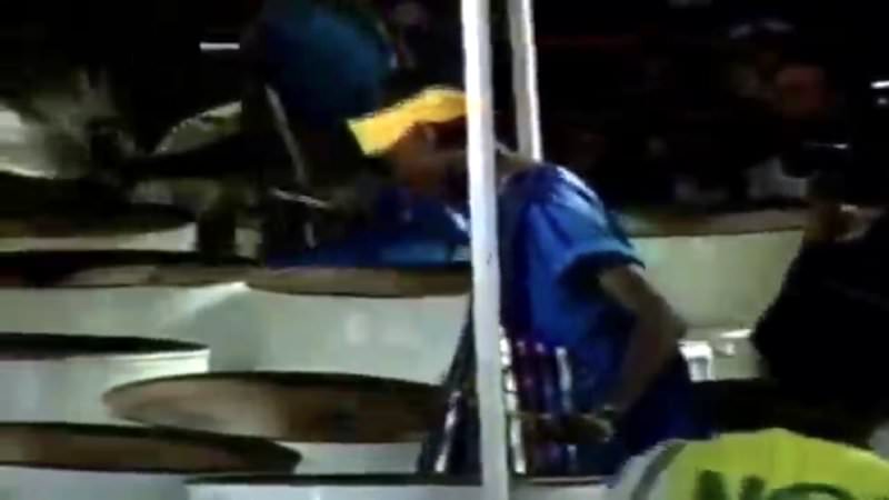 Teneisha Campbell with Renegades Steel Orchestra in 1996